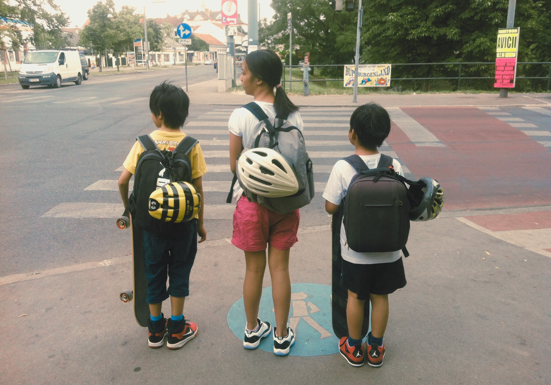 From A Mother's Memory Bank, kids skating gears
